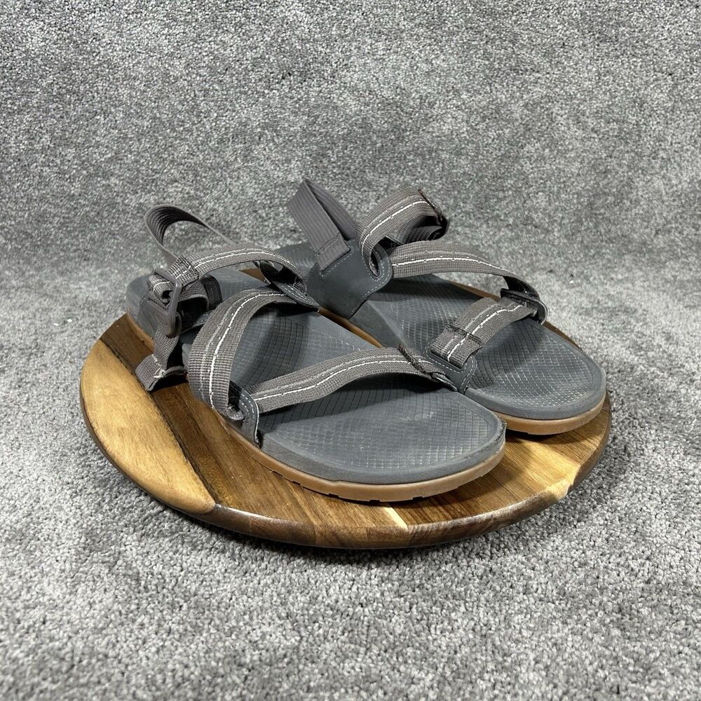 Chaco Lowdown Men's Size 12 Gray Strappy Hiking Outdoor Trail Sandals Used
